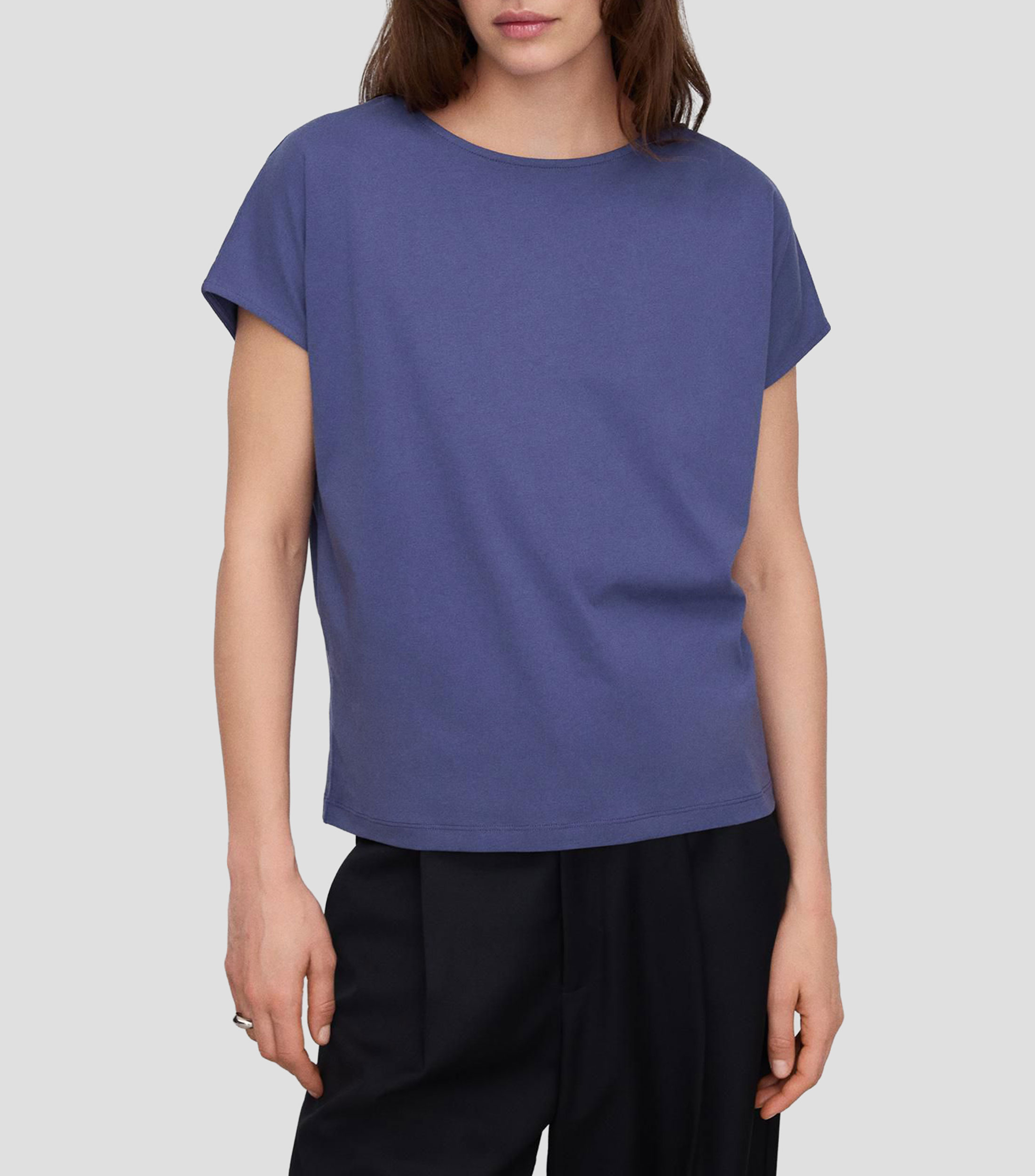 Playera cuello redondo manga corta lisa PYRATEX Mujer